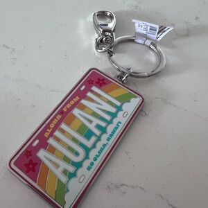 Brand New Disneys Aulani License Plate Keychain